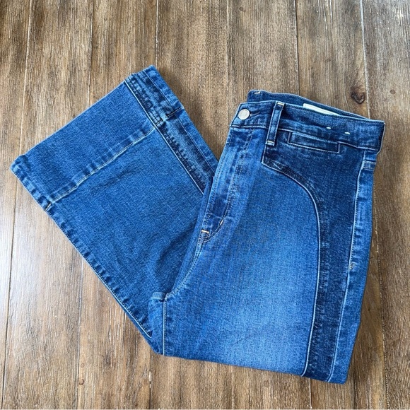 Gap 70s flare high rise jeans Blue 29 8 Tall Long - Picture 4 of 13